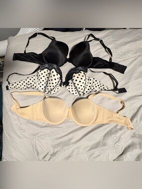 XOXO Bra Set — Black, White, Nude